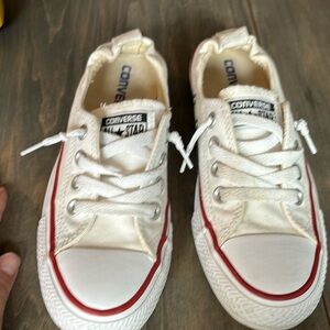 Size 5.5- Women’s Converse All Star Shoreline white shoes